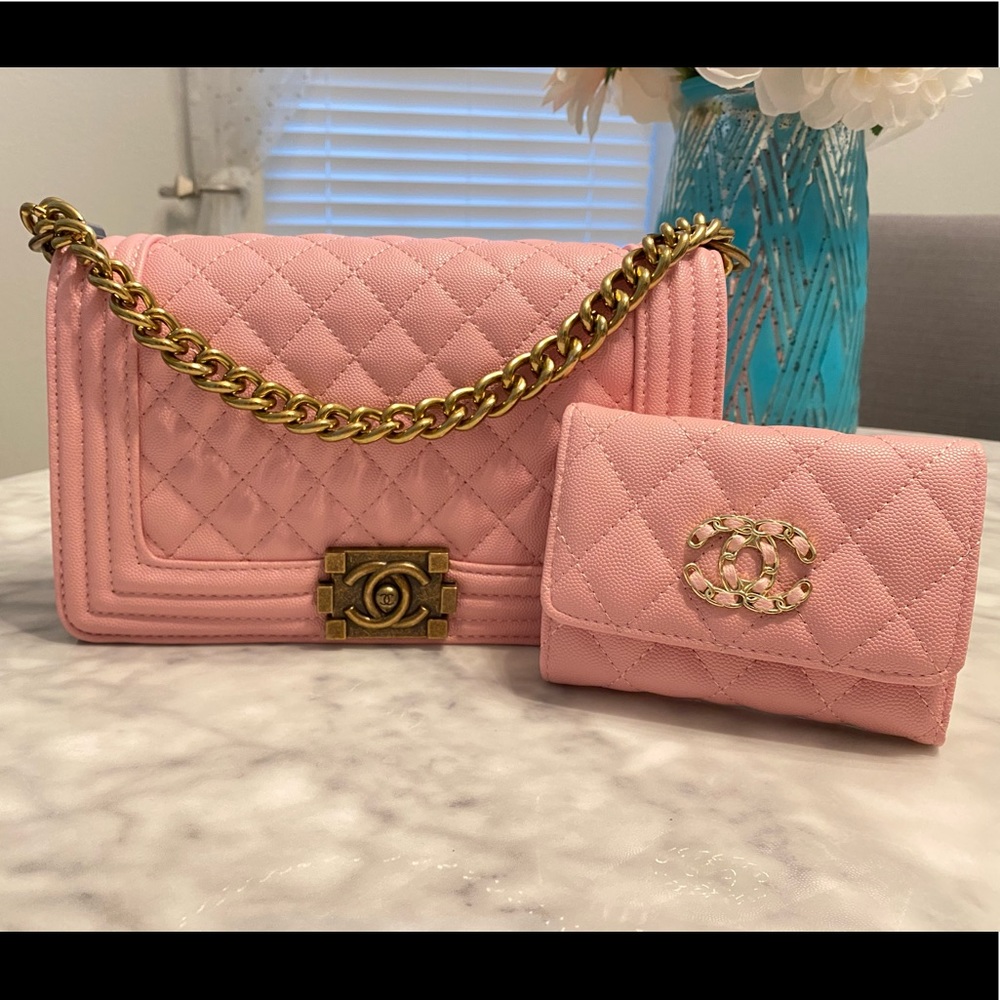 Pink Bag and Wallet